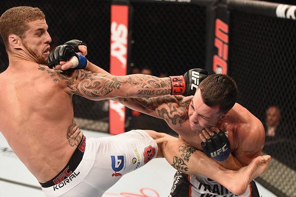 Wagnão Silva no duelo contra Covington (Foto: Buda Mendes / Zuffa LLC / UFC / Via Getty Images)