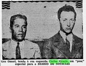 Geo Omori e Carlos Gracie. Foto: Acervo Biblioteca Nacional