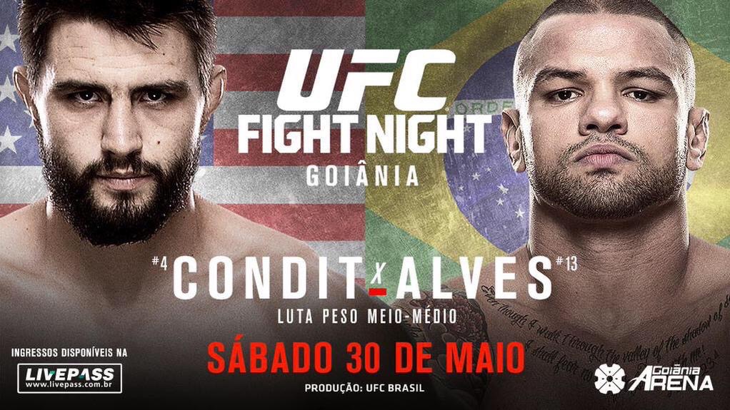 Thiago Alves em sua primeira luta no país pelo Ultimate.(Foto: Divulgação/UFC)