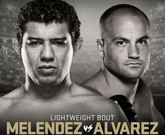 O duele entre Alvarez e Melendez tem tudo para ser a melhor luta da noite e quem sabe do ano.(Foto:Divulgação/UFC)