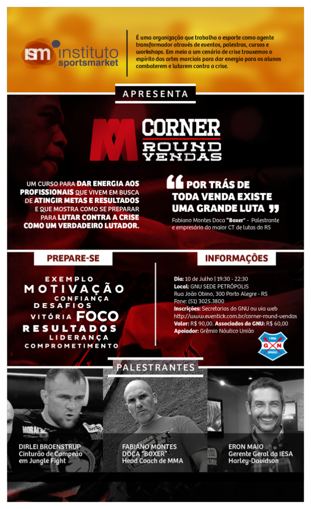ISM apresenta MMA Corner - Round Vendas‏