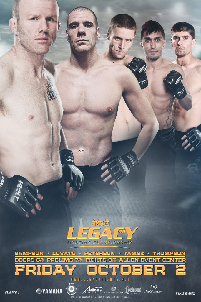 Poster oficial do Legacy FC 46 (Foto: Divulgação)