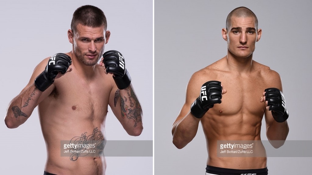 Tim Means (esq) x Sean Strickland (dir) confirmado UFC para UFC 202 / foto: Getty Images