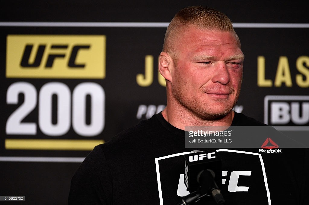 Brock Lesnar após sua luta no UFC 200 (Foto: GettyImages/ Zuffa LLC)
